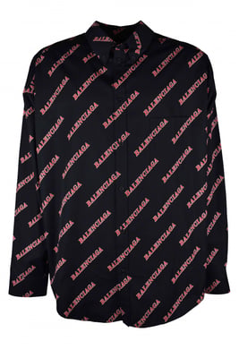 Balenciaga Hemd Schwarz