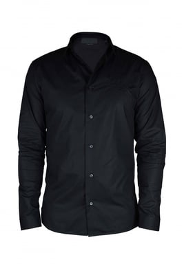 Philipp Plein Gold Cut LS Skull Hemd Schwarz