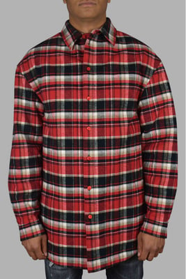 Balenciaga Kariertes Hemd Rot
