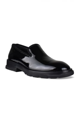 Alexander McQueen Slip-On Tread Mokassins Schwarz