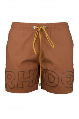 RHUDE Badeshorts Braun