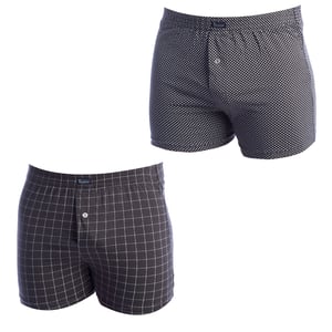 Pack-2 Essential Herren-Boxershorts mit Gummizug A0100