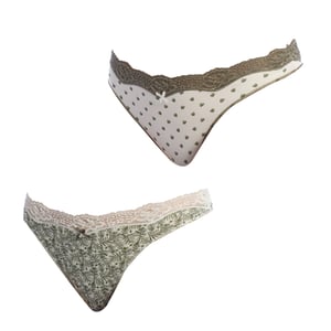 Pack-2 Coquettes Baumwoll-Thongs 1031585 für Damen