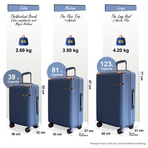 Erweiterbarer blauer Hartschalenkoffer mit 8 Rädern, Reisegepäck, Kabinenkoffer