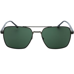 Hugo Boss Sonnenbrille mit grünen Gläsern und mattem Rutheniumschwarz