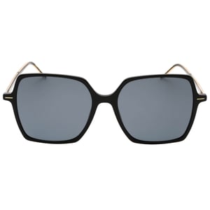 Hugo Boss graue Linse, goldene Arme, schwarze Sonnenbrille