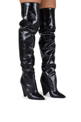 Saint Laurent Niki 105 Stiefel Schwarz