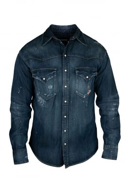Dsquared2 Hemd Blau
