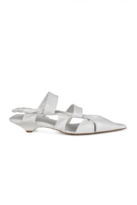 Bottega Veneta Sandalen BV Point Weiß