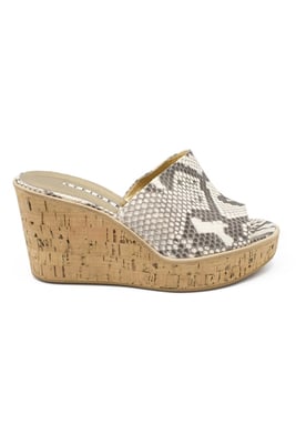 Walter Steiger Mules mit Plateau Beige