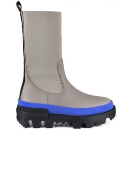 Moncler Chelsea Neue Stiefeletten Grau