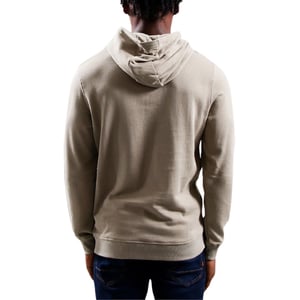 Khakifarbener, rauchbeiger Pullover-Hoodie mit Lyle & Scott-Logo
