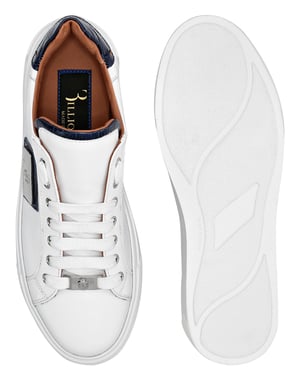 Nappa Croco Printed Lo-Top Sneakers