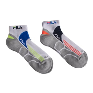 Pack-2 Viertel-Laufsocken F2526 für Herren