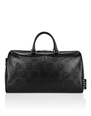 Nappa Handle Bag Weekend  Embossed Monogram