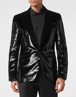 Einknopf-Blazer Slim Fit