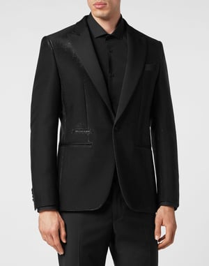 Einknopf-Blazer Slim Fit