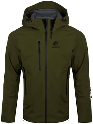 Damen Wanderjacke 3-Lagen Hardshell Olive