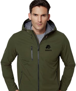 Herren Wanderjacke 3-Lagen Hardshell Olive