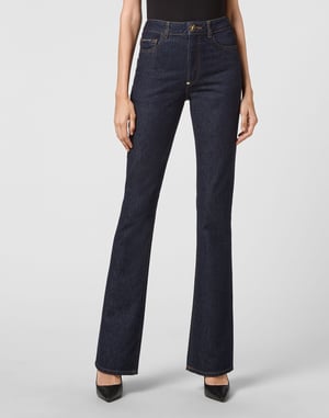 Jeans Flare Fit Skull