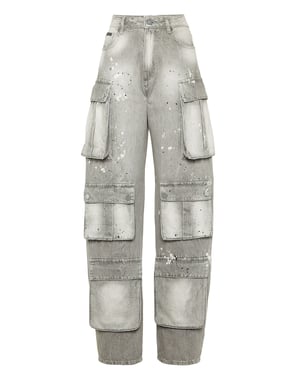 Denim Cargo Trousers
