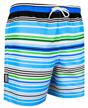 Herren Badehose mit Muster Streifen Blau