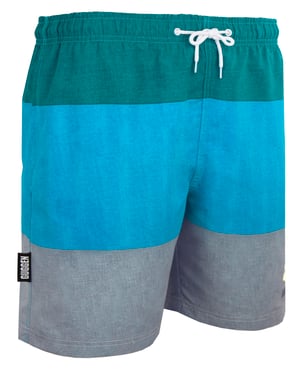Herren Badehose mit Muster Streifen Grün