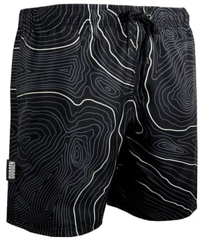 Herren Badehose Streifen lässige Boardshorts Linien Muster