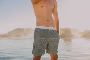 Herren Badehose Kariert