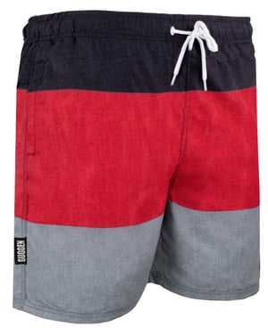 Herren Badehose mit Muster Streifen Rot