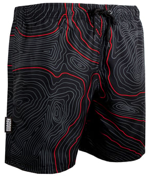 Herren Badehose Streifen lässige Boardshorts Linien Muster