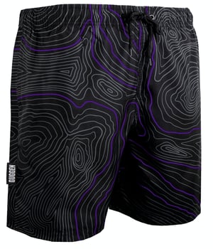 Herren Badehose Streifen lässige Boardshorts Linien Muster