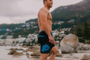 Herren Badehose mit Reißverschlusstasche Surfshorts
