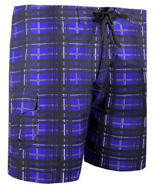 Herren Badehose Kariert