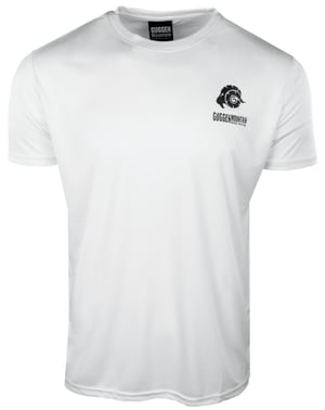 Herren Fitness Funktionsshirt T-Shirt mit Logo Sport Outdoor Weiss