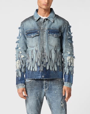 Jeansjacke Flame