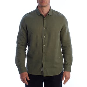 Herren Langarm-Leinenshirt HS24MCA01