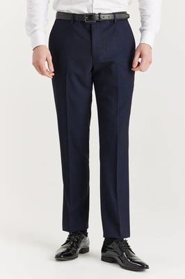 Marineblaue Anzughose für Herren im Prince-of-Wales-Stil