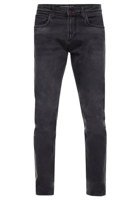 Anthrazit Used Jeans Hose "MELVIN" Slim Fit Cotton-Stretch