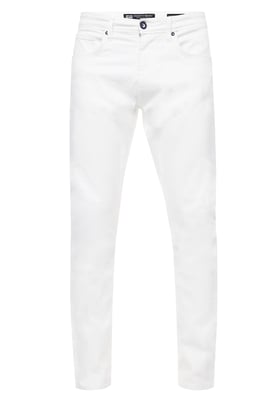 White Denim Jeans Hose "MELVIN" Slim Fit Cotton-Stretch