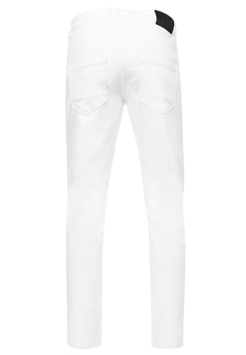 White Denim Jeans Hose "MELVIN" Slim Fit Cotton-Stretch