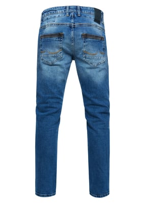 Jeans Hose "YOKOTE" Straight Fit Stone-Washed