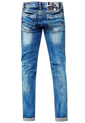 Jeans Hose "NEW YORK" Blue Used Regular Fit