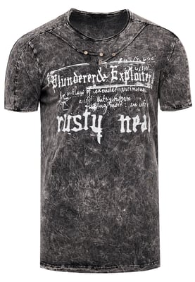 T-Shirt Verwaschen mir Front Print