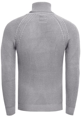 Grobstrick Slim Fit Rollkragen-Pullover