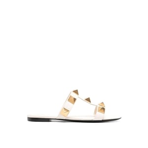Valentino Garavani Roman Stud Leder Flachsandalen