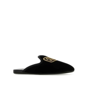 Miu Miu Logo-gestickte Slipper Mules