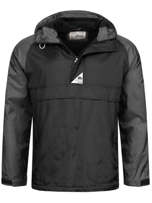 Arctic Seven Herren Regenjacke – Schwarz-Dunkelgrau