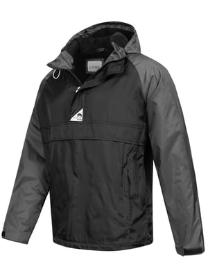Arctic Seven Herren Regenjacke – Schwarz-Dunkelgrau