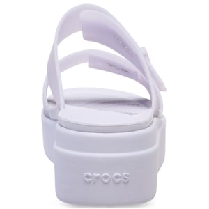 Crocs Brooklyn Buckle Low Wedge Damen Sandalen Lila Mond